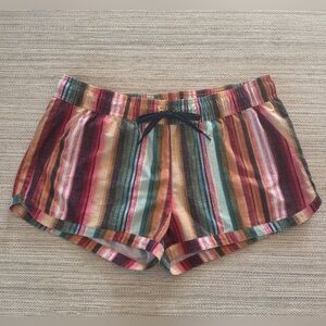 Prana Mariya shorts multicolor striped lightweight women’s‎ M